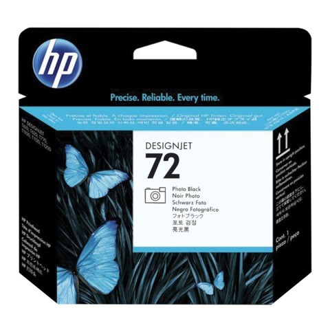 Головка печатающая для плоттера HP (C9380A) Designjet T610/795/1100 и др., №72, серая и черная фото, оригинальная 361332 - фото 276134