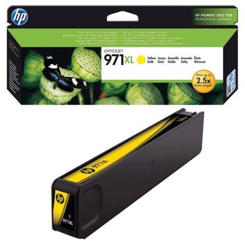 Картридж струйный HP (CN628AE) OfficeJet Pro X576/476/451/551, №971XL, желтый, оригинальный, ресурс 6600 страниц 361500 - фото 276175