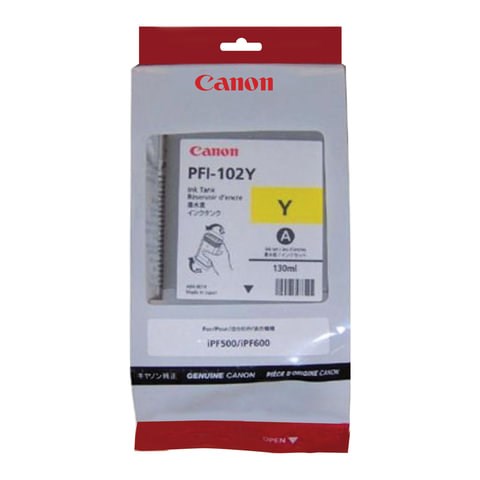 Картридж струйный CANON (PFI-102Y) iPF500/510/F600/605/610/650/655/700/710/720, желтый, оригинальный, 130 мл, 0898B001 361552 - фото 276204