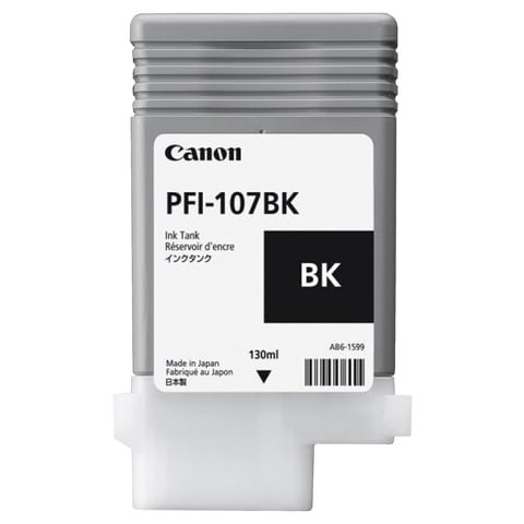 Картридж струйный CANON (PFI-107BK) PF680/685/780/785, черный, оригинальный, 130 мл, 6705B001 361564 - фото 276210