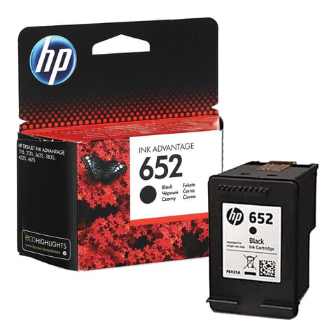 Картридж струйный HP (F6V25AE) DeskJet 2135/3635/3835/4535/4675/1115, №652, черный, оригинальный, ресурс 360 стр. 362221 - фото 276495