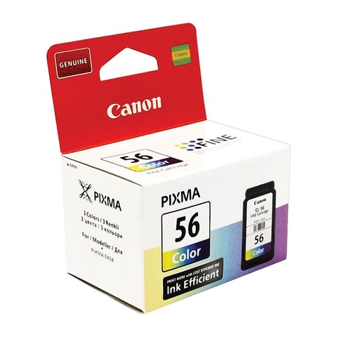 Картридж струйный CANON (CL-56) PIXMA E404/E464, цветной, оригинальный, ресурс 300 стр., 9064B001 362258 - фото 276516