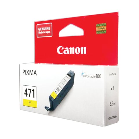 Картридж струйный CANON (CLI-471Y) PIXMA MG5740/MG6840/MG7740, желтый, оригинальный, ресурс, 323 стр., 0403C001 362264 - фото 276521
