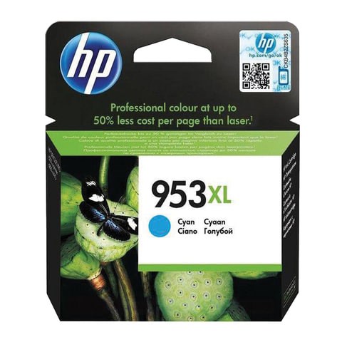 Картридж струйный HP (F6U16AE) Officejet Pro 8710/8210, №953XL, голубой, увеличенный ресурс 1600 стр., оригинальный 362290 - фото 276540