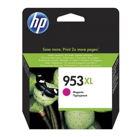 Картридж струйный HP (F6U17AE) Officejet Pro 8710/8210, №953XL пурпурный увеличенный ресурс 1600 стр., оригинальный 362292 - фото 276542