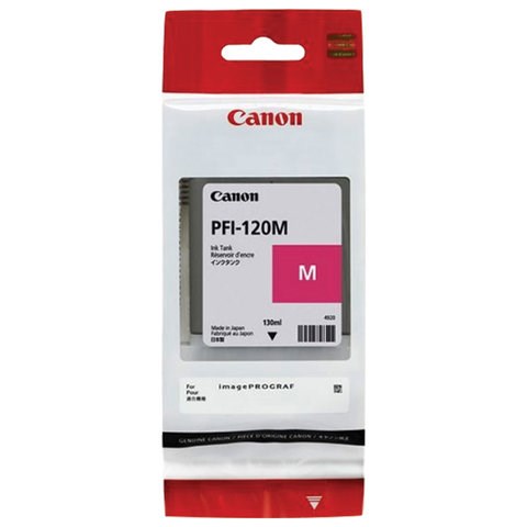Картридж струйный CANON (PFI-120M) для imagePROGRAF TM-200/205/300/305, пурпурный, 130 мл, оригинальный, 2887C001 363495 - фото 277306