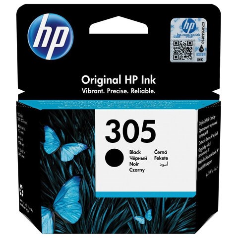 Картридж струйный HP (3YM61AE) DJ 2320/2720/4120, №305, черный, оригинальный, ресурс 120 страниц 363781 - фото 277527