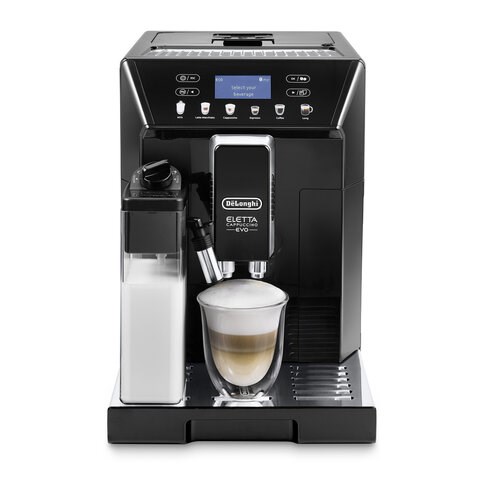 Кофемашина DELONGHI Eletta Cappuccino Evo ECAM46.860.B, 1450 Вт, объем 2 л, автокапучинатор, черная 456517 - фото 279243