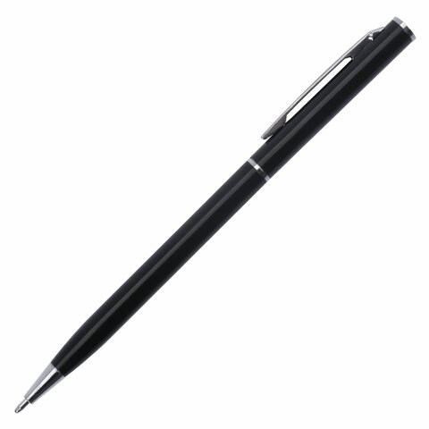 Ручка подарочная шариковая BRAUBERG "Delicate Black", корпус черный, узел 1 мм, линия письма 0,7 мм,синяя, 141399 141399 - фото 288328
