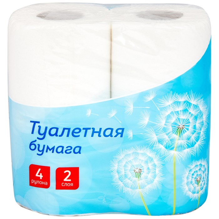 Бумага туалетная OfficeClean 2-х слойн., 4шт., тиснение, белая 249814 - фото 28880