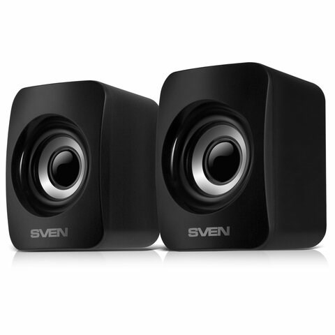 Колонки компьютерные SVEN 130, 2.0, 6 Вт, питание USB, черные, SV-020224 263168 - фото 298000