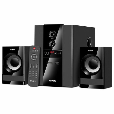 Колонки компьютерные SVEN MS-1821, 2.1, 44 Вт, Bluetooth, FM, USB, SD, черные, SV-020, SV-020774 263172 - фото 298004