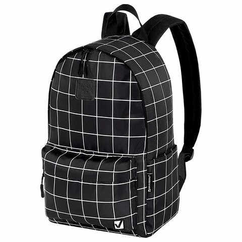 Рюкзак BRAUBERG POSITIVE универсальный, карман-антивор, "Checkered", 42х28х14 см, 271684 271684 - фото 298398