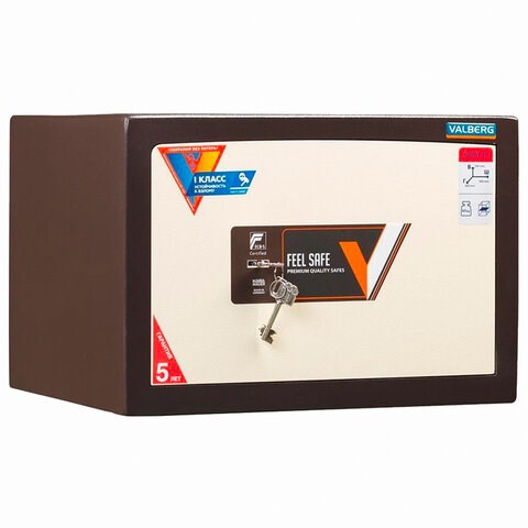 Сейф взломостойкий 1 класс VALBERG "Карат-30 new", 300х440х380 мм, 65 кг, ключевой замок, S10499103040 291227 - фото 299328