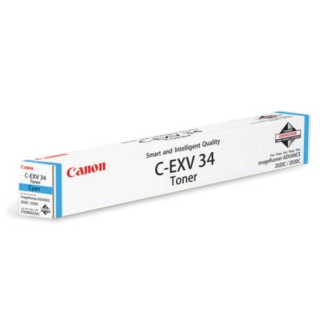 Тонер CANON (C-EXV34C) iR C9060/C9065/C9070, голубой, оригинальный, ресурс 16000 страниц, 3783B002 320716 - фото 299435