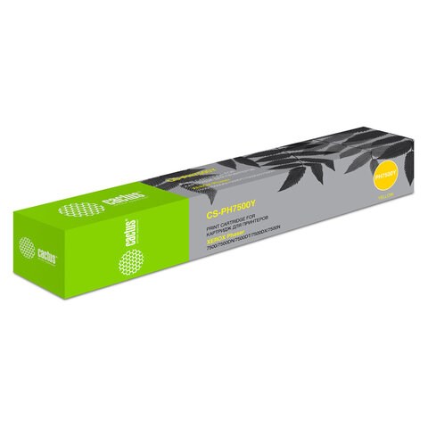 Тонер-картридж CACTUS (CS-PH7500Y) для XEROX Color Phaser 7500, желтый, ресурс 17800 стр. 320952 - фото 299542