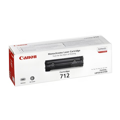 Картридж лазерный CANON (712) LBP-3010/3100 и другие, оригинальный, ресурс 1500 стр., 1870B002 360553 - фото 299816