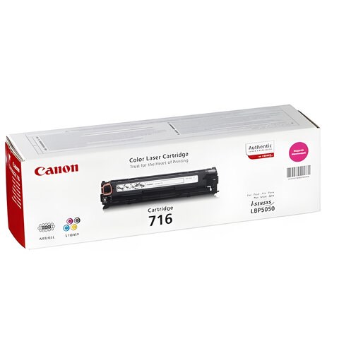 Картридж лазерный CANON (716М) LBP-5050, пурпурный, ресурс 1500 страниц, оригинальный, 1978B002 360731 - фото 299860