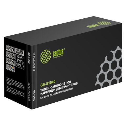 Картридж лазерный CACTUS (CS-S1640) для SAMSUNG ML-1641/ ML-1640 / 2240 / 2241, ресурс 1500 стр. 361782 - фото 300169