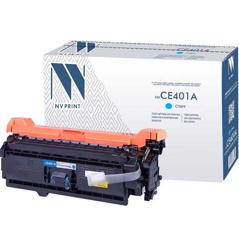 Картридж лазерный NV PRINT (NV-CE401A) для HP LaserJet Pro M570dn/M570dw, голубой, ресурс 6000 стр. 362224 - фото 300396