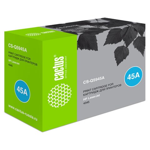 Картридж лазерный CACTUS (CS-Q5945A) для HP LaserJet 4345, ресурс 18000 стр. 362455 - фото 300527