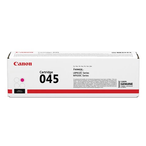 Картридж лазерный CANON (045M) MF635/633/631/LBP 611/613, пурпурный, ресурс 1300 стр., оригинальный, 1240C002 362920 - фото 300772