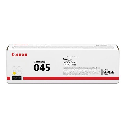 Картридж лазерный CANON (045Y) MF635/633/631/LBP 611/613, желтый, ресурс 1300 стр., оригинальный, 1239C002 362921 - фото 300773