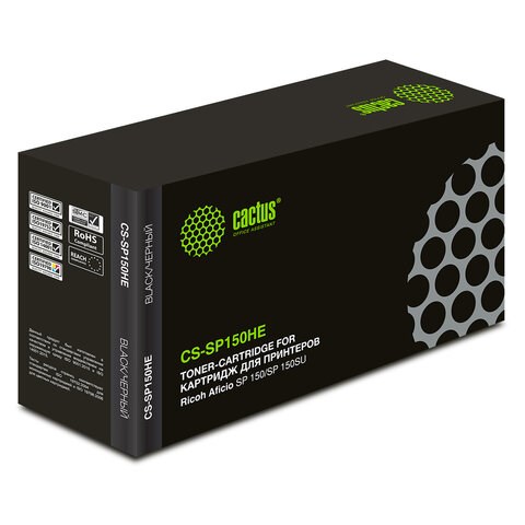 Картридж лазерный CACTUS (CS-SP150HE) для RICOH SP150/SP150w/SP150SU/SP150SUw, ресурс 1500 стр. 362962 - фото 300802