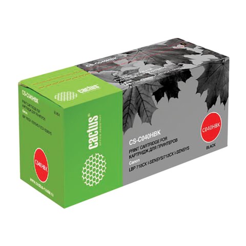 Картридж лазерный CACTUS (CS-040HBK) для CANON i-SENSYS LBP-710Cx/712Cx, черный, ресурс 12500 страниц, CS-C040HBK 362982 - фото 300816
