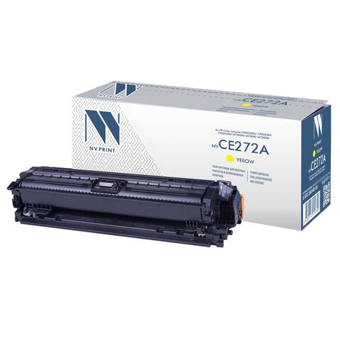 Картридж лазерный NV PRINT (NV-CE272A) для HP CP5525dn/CP5525n/M750dn/M750n, желтый, ресурс 15000 страниц 363392 - фото 301100
