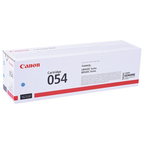Картридж лазерный CANON (054C) для i-SENSYS LBP621Cw/MF641Cw/645Cx, голубой, ресурс 1200 страниц, оригинальный, 3023C002 363486 - фото 301194