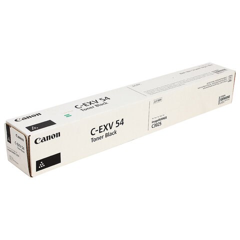 Тонер CANON (C-EXV54Bk) C3025i, черный, оригинальный, ресурс 15500 страниц, 1394C002 363756 - фото 301399