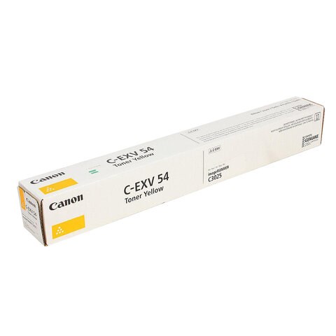 Тонер CANON (C-EXV54Y) C3025i, желтый, оригинальный, ресурс 8500 страниц, 1397C002 363759 - фото 301402