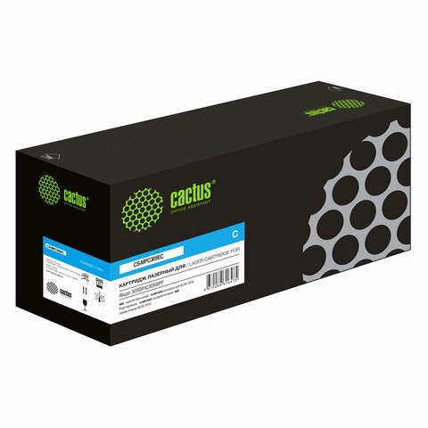 Картридж лазерный CACTUS (CS-MPC305EC) для Ricoh Aficio MPC305SP/C305SPF голубой, ресурс 4000 стр. 364263 - фото 301769