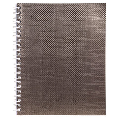 Тетрадь бумвинил, А5, 96 л., гребень, офсет №1, клетка, КОРИЧНЕВАЯ Metallic, HATBER, 96Т5бвВ1гр 403491 - фото 302180
