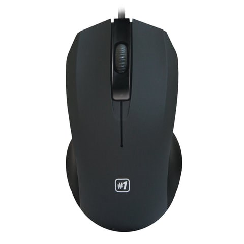 Мышь проводная DEFENDER #1 MM-310, USB, 2 кнопки + 1 колесо-кнопка, оптическая, черная, 52310 512600 - фото 303678