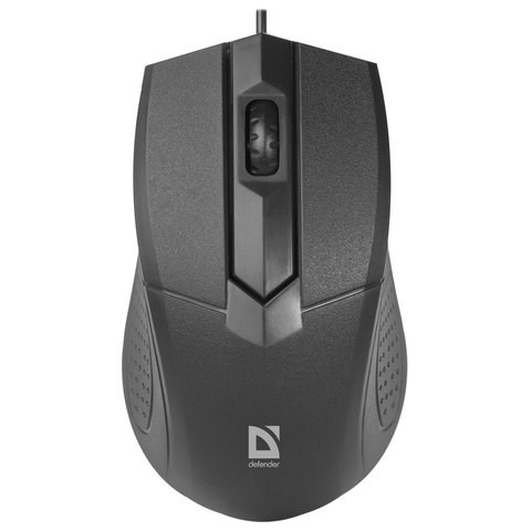Мышь проводная DEFENDER Optimum MB-270, USB, 2 кнопки + 1 колесо-кнопка, оптическая, черная, 52270 512863 - фото 303719