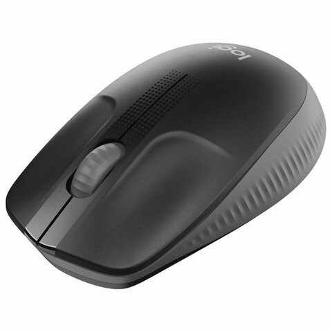 Мышь беспроводная LOGITECH M190, 2 кнопки + 1 колесо-кнопка, оптическая, черно-серая, 910-005905 513509 - фото 303775