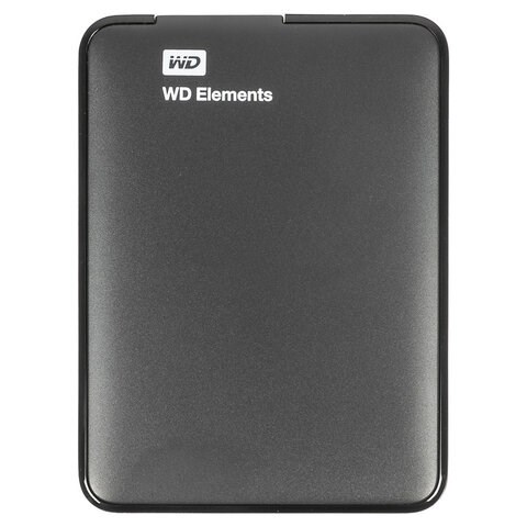 Внешний жесткий диск WD Elements Portable 1TB, 2.5", USB 3.0, черный, WDBUZG0010BBK-WESN 513598 - фото 303799