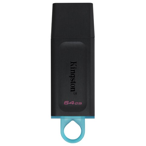 Флеш-диск 64 GB KINGSTON DataTraveler Exodia, разъем USB 3.2, черный/бирюзовый, DTX/64GB 513638 - фото 303812