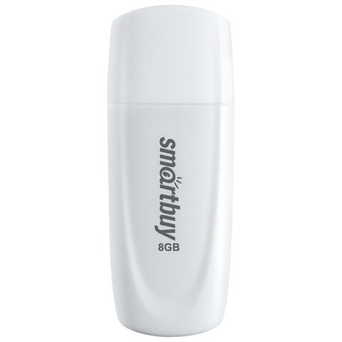 Флеш-диск 8GB SMARTBUY Scout USB 2.0, белый, SB008GB2SCW 513761 - фото 303861