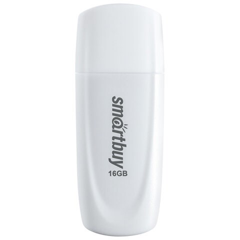 Флеш-диск 16 GB SMARTBUY Scout USB 2.0, белый, SB016GB2SCW 513765 - фото 303864