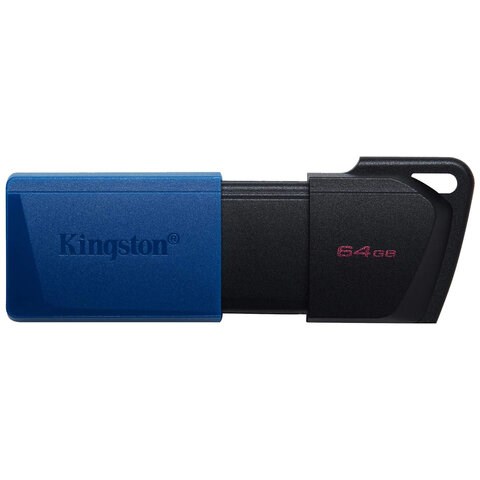 Флеш-диск 64 GB KINGSTON DataTraveler Exodia M, разъем USB 3.2, черный/синий, DTXM/64GB 513781 - фото 303878