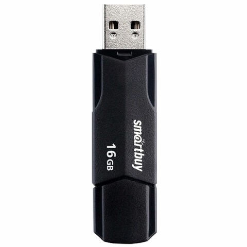 Флеш-диск 16 GB SMARTBUY Clue USB 2.0, черный, SB16GBCLU-K 513784 - фото 303881