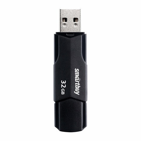 Флеш-диск 32GB SMARTBUY Clue USB 2.0, черный, SB32GBCLU-K 513786 - фото 303883