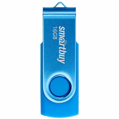 Флеш-диск 16 GB SMARTBUY Twist USB 2.0, синий, SB016GB2TWB 513906 - фото 303915