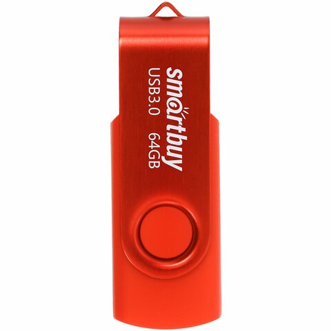 Флеш-диск 64 GB SMARTBUY Twist USB 3.0, красный, SB064GB3TWR 513913 - фото 303922