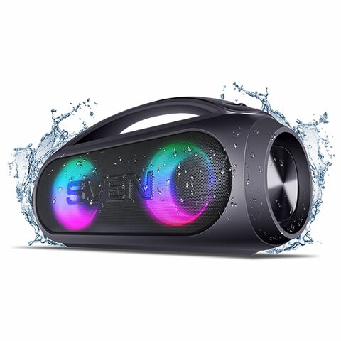 Колонка портативная SVEN PS-380, 40 Вт, TWS, Bluetooth, FM, USB, черный, SV-021290 513969 - фото 303945