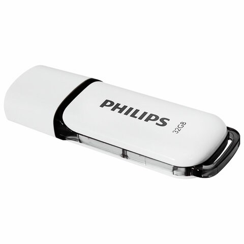 Флеш-диск 32 GB PHILIPS SNOW, разъем USB 2.0, черный, FM32FD70B/97 514079 - фото 303991