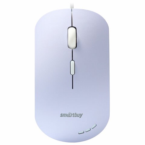 Мышь проводная бесшумная SMARTBUY SBM-288-V, USB, 3 кнопки + 1 колесо, оптическая, сиреневая, 06819 514183 - фото 304034